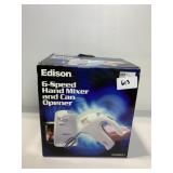 EDISON 6 SPEED HAND MIXER AND CAN OPENER COMBO,