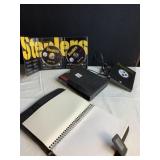 ZENITH TUNER, STEELER HISTORY DVD, BEER CAN ETC.