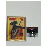 NEW, HAND MADE, BLACK CAT HALLOWEEN CARD AND NEW