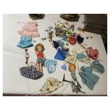 LARGE GROUP GUM BALL RINGS, DOLLS, DOLL CLOTHES