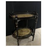 TWO TIER TABLE W/ REMOVEABLE TRAYS 33" H X 28" W