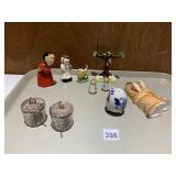 ASSORTED SALT AND PEPPER SHAKERS, SOME