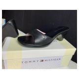 TOMMY HILFIGER BLACK SANDALS MANTRA BLACK WORN 1