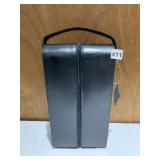 CARLO ROSSINI LEATHER WINE BOTTLE CARRIER