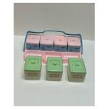 CAROLYNE VINTAGE BABY SUPPLY CADDY AND 3 EXTRA