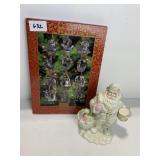 12 DAYS OF CHRISTMAS METAL ORNAMENT SET, LENOX