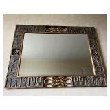 HARRISON GILL MIRROR UNUSUAL CARVED FRAME MIRROR
