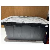 2 HEAVY DUTY FLIP TOP BLACK TOTE