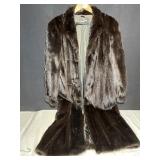 FULL LENGTH SAGA MINK COAT - NAME MONOGRAMMED