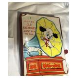 BARKER GREETING CARD OLD FASHION MUSIC BOX