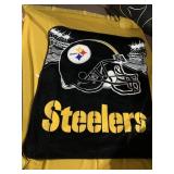 SOFT STEELER BLANKET AND GOLD FULL 100% WOOL