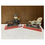 PAINTED IRON NUT CRACKERS