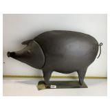 PARK IMPORTS HAND FORGED 15" IRON PIG SCULPTURE