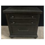 LIBERTY 3 DRAWER NIGHTSTANDS BLACK/GRAY MATT