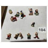 FIGURES INCL. MINIATURE DEWARFS, DONALD DUCK,