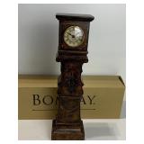 MINIATURE GRANDFATHER CLOCK, BOMBAY COMPANY, 14",