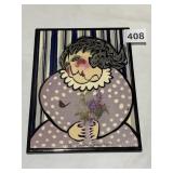 PAT CUSTER DENISON LIMITED EDITION, HAND PAINTED