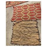 WALL HANGING AND SM. RUG AS FOUND.