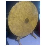 TILT TOP INLAY TABLE W/ OPTIONAL GLASS TOP INLAY