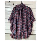 TAPESTRY IRELAND LTD WOOL SNOOD, FRINGED, PLAID