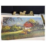 UNFRAMED APPLE BLOSSOM PRINT BY PAUL LANDRY