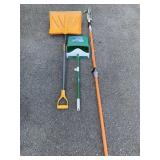 TREE PRUNNER, DUSTPAN, SHOVEL