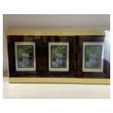 3PC PICTURE FRAME SET, CHERRY TONE, NEW IN