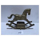 BRASS ROCKING HORSE MUSICAL
