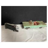 KORRIS CAR PLASTIC CONVERTIBLE & DINKY TOY ROLLS