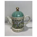 SADLER ENGLAND TEA POT, SCENES FROM THE 18TH