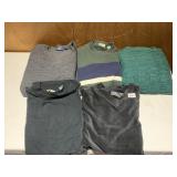 5 MENï¿½S SWEATSHIRTS/SWEATERS, SZ L AND XL