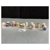 12 THIMBLES INCL. PORCELAIN