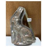ANTIQUE METAL CHOCOLATE BUNNY MOLD