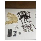 TRAIN DISPLAY FENCING, ELECTRICAL POLES/ 2 SIZES,