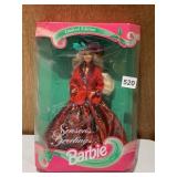 LIMITED EDITION SEASONS GREETINGS BARBIE DOLL IN