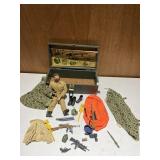 GI JOE DOLL WITH FLOCKED HAIR AND FACIAL HAIR,