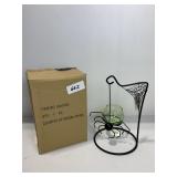 NEW BLACK METAL HANGING SPIDER VOTIVE CANDLE