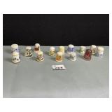 14 THIMBLES INCLUDING RUBY, W. GERMANY