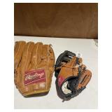JOHNSON AND KEN GRIFFY JR BASEBALL GLOVES