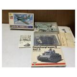 1/48 SCALE OTAKI AIRPLANE AND PANZER KAMP AUSF D