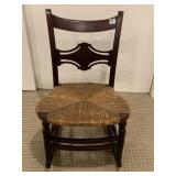 ANTIQUE RUSH SEAT ROCKER 29" H X 18" W