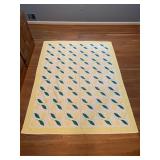 LINEN TABLE CLOTH W/ 6 NAPKINS 82" X 64"