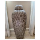 20" H GINGER JAR BEIGE