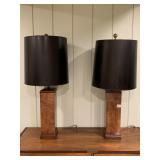 COPPER FINISH 38" H LAMPS