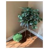 ARTIFICIAL PLANTS AND IRON STAND