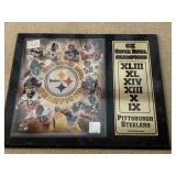 6 TIME NFL W/ OFFICIAL HOLOGRAM 15" X 12