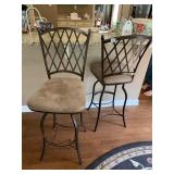 29" H BAR STOOLS FOR 42" BAR SUEDE UPHL. BRONZE