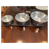 SILVER PLATED 3 NESTING BOWLS BY PAUL REVERE