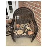 WICKER CHAIR SOME DAMAGE