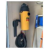 WALL MOUNT VACUUM W/ ATTACHEMENTS